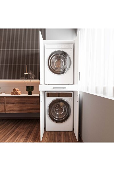 RENAZZO Çamaşır Makinesi Dolabı Kurutma Makinesi Dolabı %100 Mdf