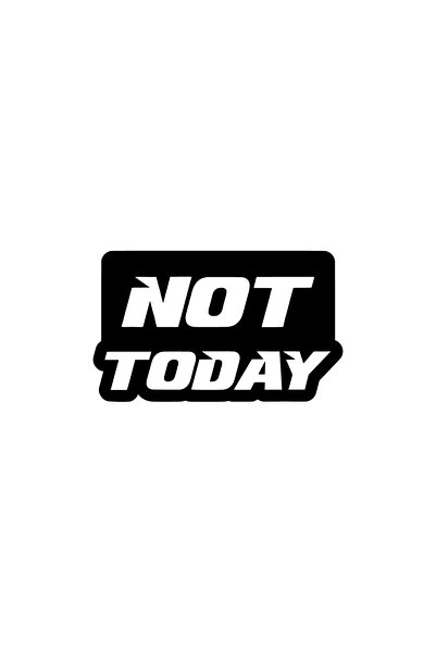 Generic Brand Nottoday Wall Decor Sticker 40 X 24 cm