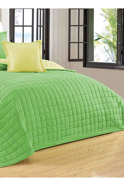 Generic Compressed two-sided Comforter Set Twin Size Tow color, 4 Pieces, Single Size