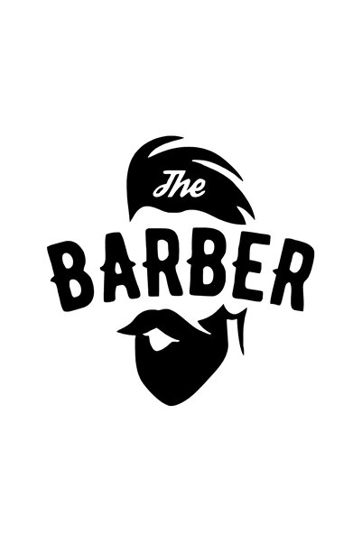 Generic Brand ملصق ديكور حائط من The Barber عالي الجودة مقاس 40 × 40 سم
