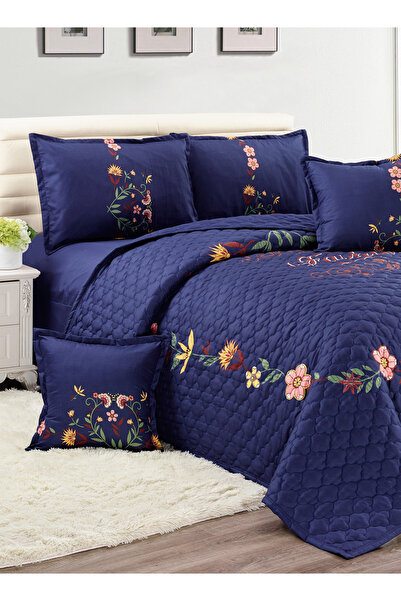 Generic Floral Compressed Comforter Set, 160 x 210 cm Twin Size Reversible 4 pcs Bedding Set, Multicolor