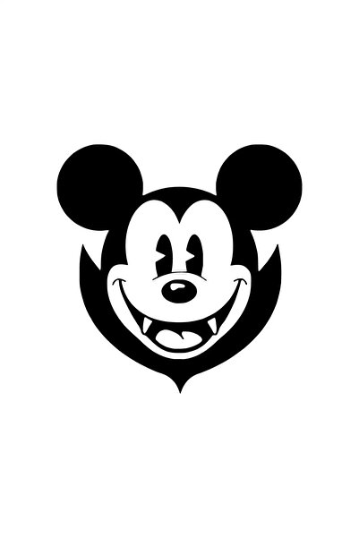 Generic Brand Vampire Mickey Sticker 20 X 20 cm