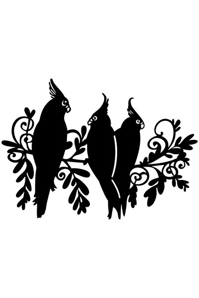 jurastore ملصق عالي الجودة من عائلة الببغاوات مقاس 20 × 14 سم