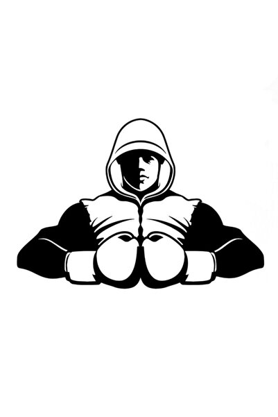 Generic Brand Boxing Sports Silhouette Wall Decor Quality Quality Sticker 40 ...