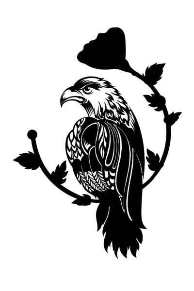 AK-SA-STR ملصق شاهين 20×28 سم