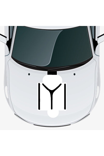 Generic Brand Kayı Tamgası Auto Hood High Quality Sticker 40 X 40 cm