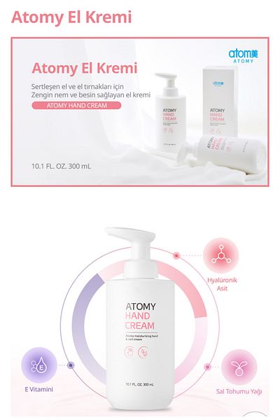 Atomy Hand Cream Hand and Nail Care Cream 300ml