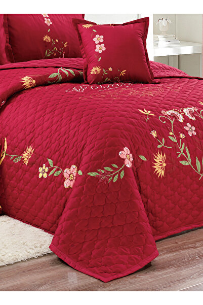 Generic Floral Compressed Comforter Set, 160 x 210 cm Twin Size Reversible 4 pcs Bedding Set, Multicolor