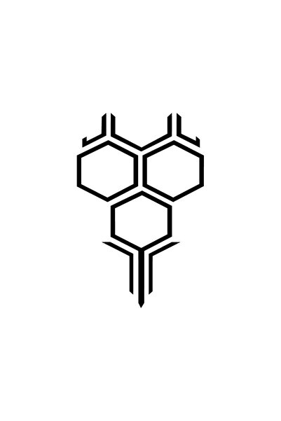 Kormoz ملصق على شكل قرص العسل سداسي مقاس 20 × 30 سم