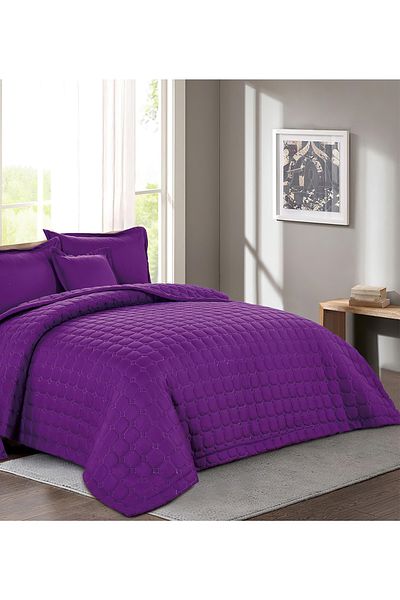 Generic Compressed Comforter Set Double Size one color, 6 Pieces, King Size