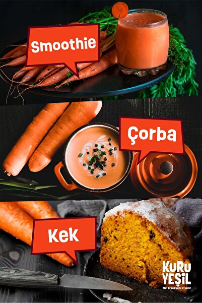 Kuru Yeşil Havuç Tozu - Vegetables Powders - Toz Sebzeler - Carrot Powder - Yerli Havuç - 100 gr