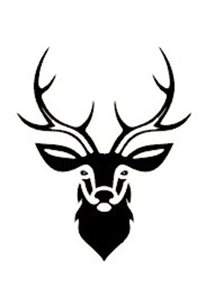 Allivo ملصق ديكور حائط غزال 4 أرسلان 45 × 45 سم