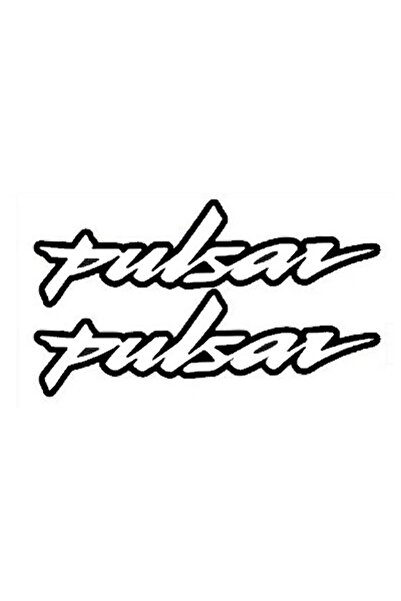 pınaxar Pulsar Text Motorcycle Sticker 2 Pieces 10 X 2 cm