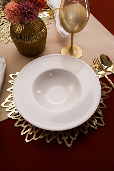 Farika Porselen طبق معكرونة من البورسلين من كاتري مقاس 28 سم