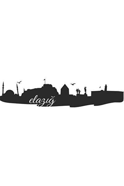Generic Brand ملصق عالي الجودة من Elazığ Silhouette مقاس 26 × 6 سم