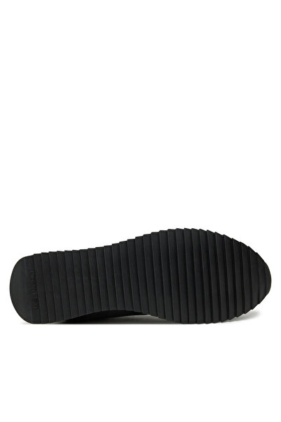 Calvin Klein Erkek Rahat Kaydırmaz Taban Süet Detaylı Siyah Sneaker HM0HM01667-BEH