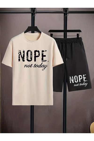 PENTHİLUS Σετ φόρμας μπλουζάκι με στάμπα NOPE