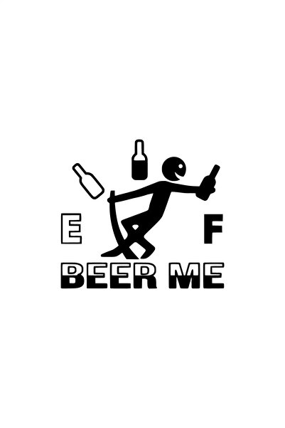 Generic Brand Beer Me Wall Decor Quality Quality Sticker 40 X 36 cm