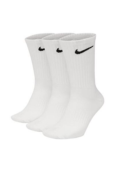 Nike Sx7676-100 U Nk Everyday Ltwt Crew 3pr 3 Pack Sports Socks