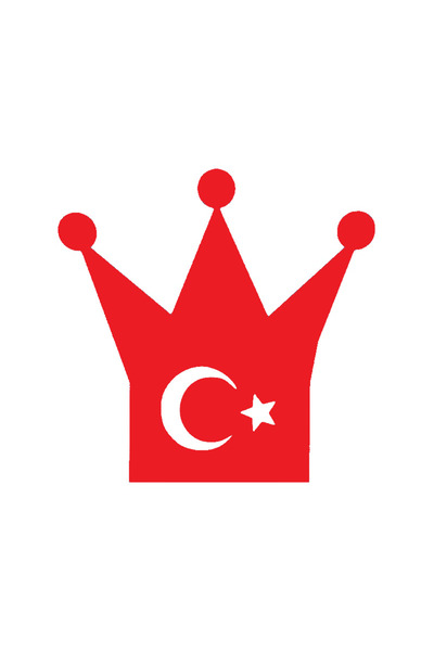 Generic Brand Turkish Flag 4 Wall Decor Quality Quality Sticker Red 60 X 30 cm