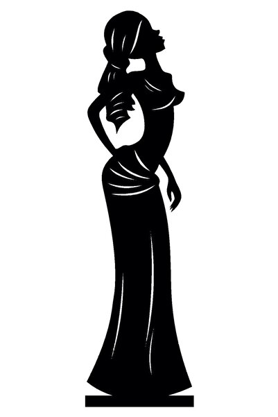 FARKSHP ملصق امرأة أفريقية (النوع 2) 20 × 72 سم