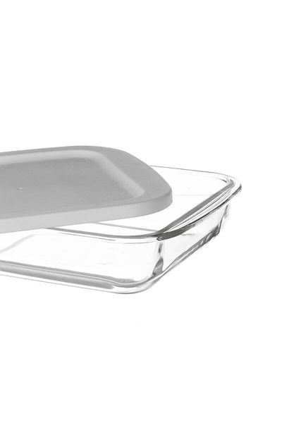 Dania 1.1L Square Glass Oven Tray with Lid
