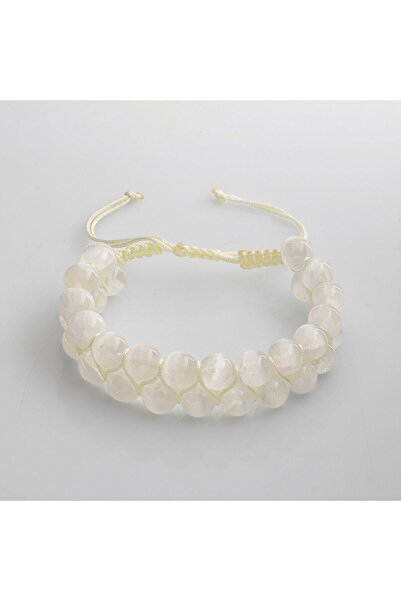 Zodyak Doğal Taş سوار من الحجر الطبيعي من سيلينيت 8 ملم بصف مزدوج