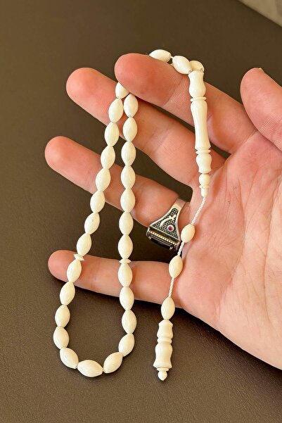 TESBİHKENTİ Medium Size Barley Grain Camel Bone Rosary