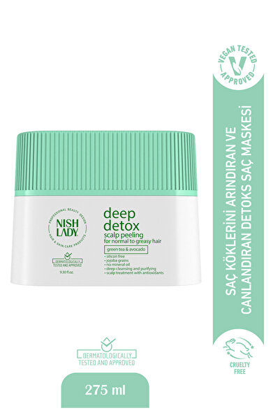 NISHLADY Arındırıcı Detox Saç Maskesi Peeling Saç Derisi Problemlerine Yönelik 296 ML