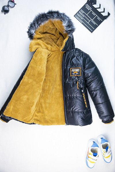 Yalçınoğlu Kids Children's Winter Coat Warm through Plush Structure I Inflatable Boys' Coat