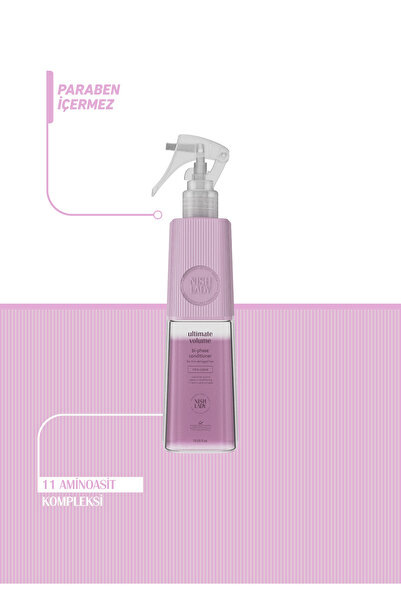 NISHLADY Ultimate Volüm Çift Fazlı Saç Bakım Sütü / Hacimsiz Ve Zayıf Saçlara Yönelik Bakım Sütü 400 ml