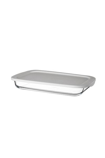Dania 1.6L Rectangular Glass Oven Tray with Lid