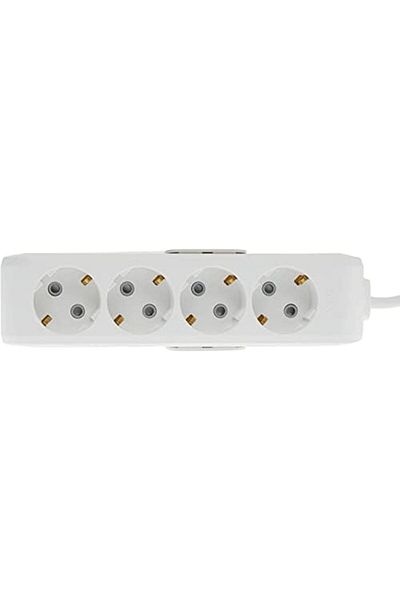 STOREMAX Svticaret Multi-Let Quadruple Socket Grounded Wired Child Proof 2 Mt Mhm 1053513
