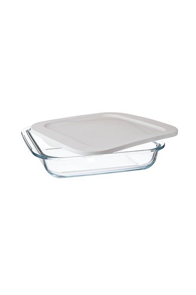 Dania 3L Square Glass Oven Dish with Lid