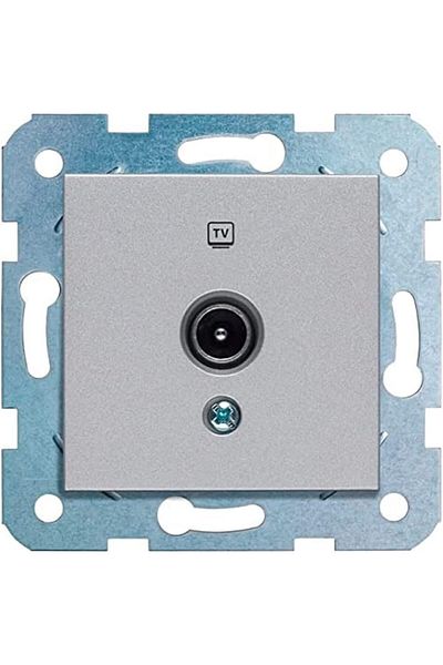 MCreative Novella silver tv end mechanism+button cover