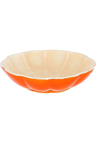 Alsaif Gallery Al Saif Gallery Porcelain Soup Bowl, 4.8 x 18.8 x 18.8 cm, ora...