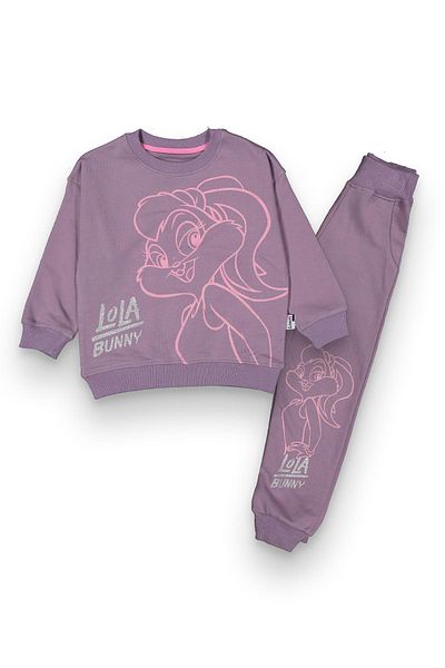 Lmn Lola Rabbit Printed Girl's Suit