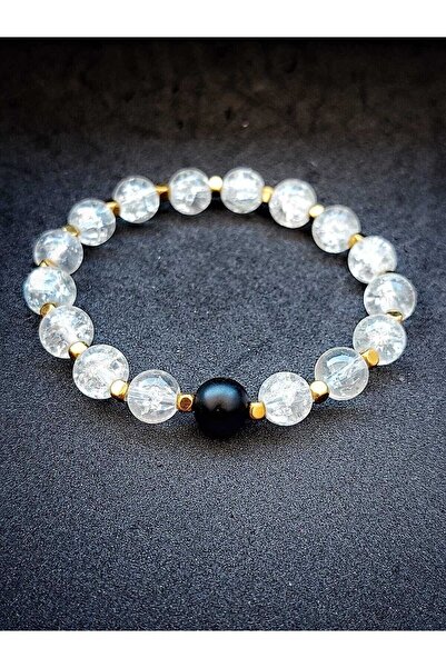 Zodyak Doğal Taş Natural Stone Necef & Onyx & Hematite Women's Bracelet