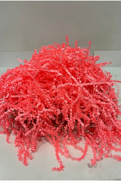 HUR-AY PACK Raspberry Pink Crop - Zigzag Pelur, 100 g Ornamental Filling Material