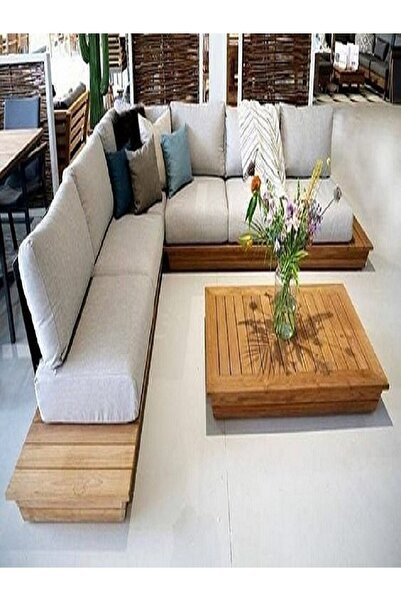 ömür konsept ahşap Balkon Teras Köse Takımı