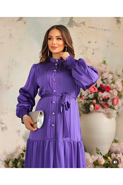 AİŞE MODA MENEKŞE ELBİSE