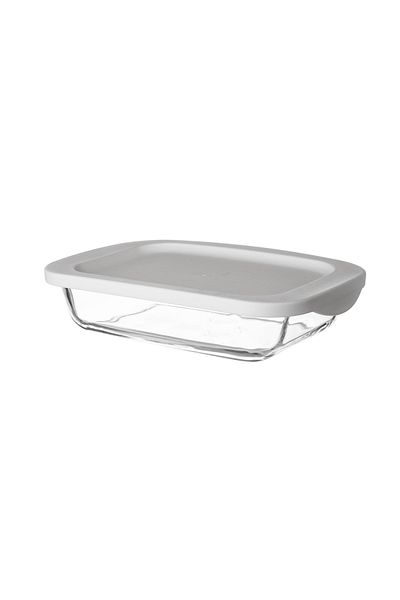 Dania 0.7L Rectangular Glass Oven Tray with Lid