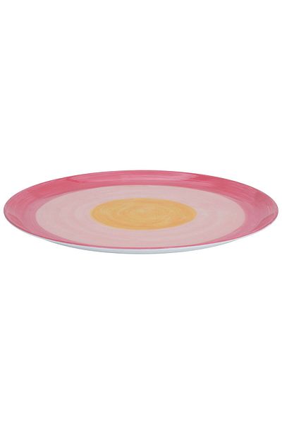 Alsaif Gallery Al Saif Gallery porcelain dessert serving dish, 2 x 45 cm, flat round - pink