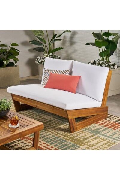 ömür konsept ahşap Bahce Balkon Teras Dinlenme Koltuğu 1 Adet 2 Li