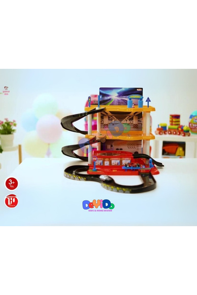 DeYiDo مجموعة ألعاب المرآب المكونة من 3 طوابق، مجموعة مواقف السيارات، مجموعة ...