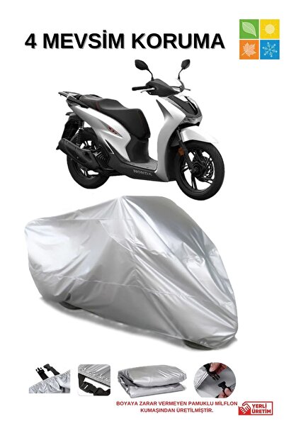 AutoEN Honda SH 125İ GRİ SU GEÇİRMEZ KALİTESİ MOTOSİKLET ÖRTÜSÜ