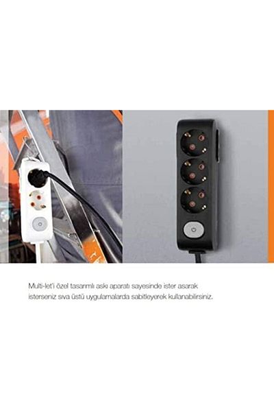STOREMAX Lvnshop 4-Pack Switch and Grounded Corded Bag - 3m Socket Lv 224120