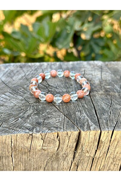 Zodyak Doğal Taş 8 mm Sun Stone Crystal Quartz Stone Men Women Natural Stone ...