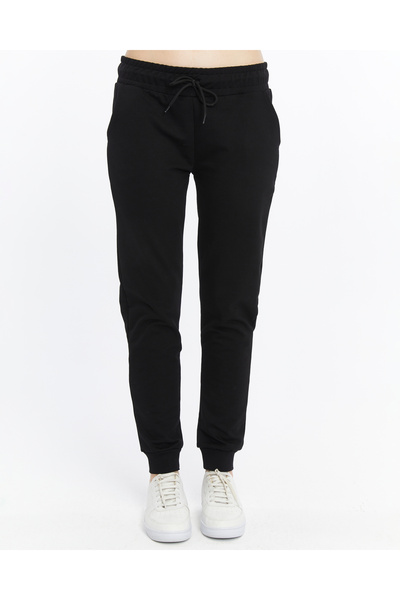 AXXEL Γυναικεία μαύρη φόρμα με τσέπη στο κάτω μέρος και ελαστικό πόδι-p1572