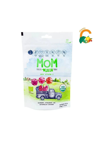 Genel Markalar Organik Lolipop (çilek, Karpuz, Yaban Mersini Ve C Vitamini) - 1 Paket